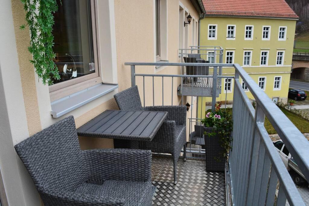 Appartement Elbtalblick Koenigstein Im Deutschen Haus Extérieur photo
